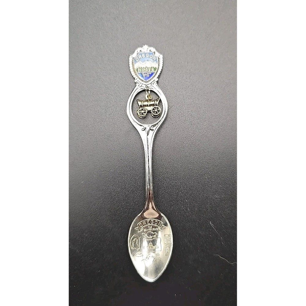 Vinatge Souvenir Spoon Oregon With Train